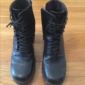 Vagabond Thick High Healed Combat Boots